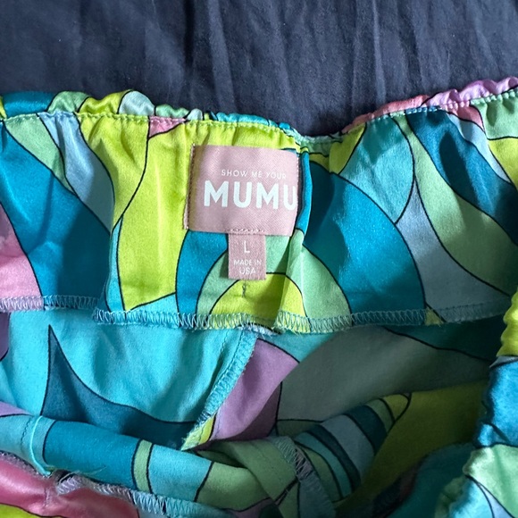 Show Me Your MuMu Multicolor Patterned Skort Set M top L Bottom Pucci Style - Picture 4 of 7